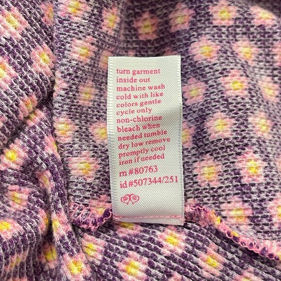 Victoria's Secret PINK Vintage Pajama Set Small Pink Purple Flowers Y2K - Picture 5 of 7